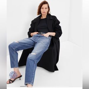GAP High Rise Barrel Jeans with Washwell